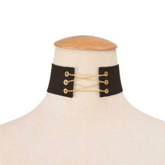 Vintage Folk Style Necklace Velvet Clavicle Collar Necklaces