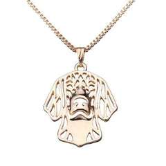 Sweet Little Puppy Pendant Necklace Plated Lucky Chain Women Gift