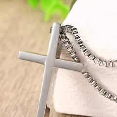 Stainless Steel Cross Pendants Necklace