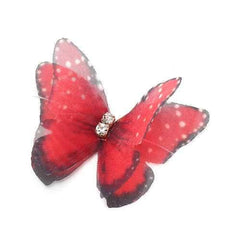 Colorful Elegant Choker Necklace Butterfly Rhinestone Invisible Necklace for Women