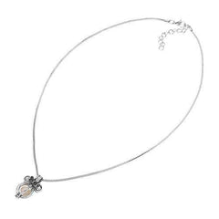 Retro Pearl Necklace Cute Bowknot Butterfly Charm Openable Hollow Ball Pendant Chain Women Jewelry