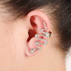 1Pc Exaggerate Snake Left Right Ear Cuff Zinc Alloy Earrings
