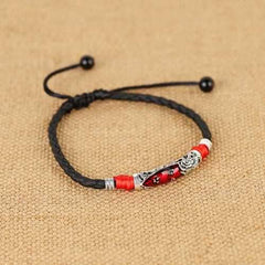 Unisex Lucky Red Rope Ethnic Adjustable Anklet
