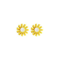 Daisy Flower Stud Earrings Fashion Yellow White Earrings