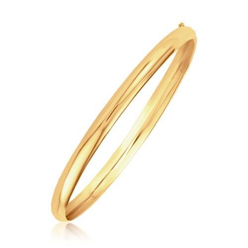 Classic Bangle in 14k Yellow Gold (5.0mm), size 7''