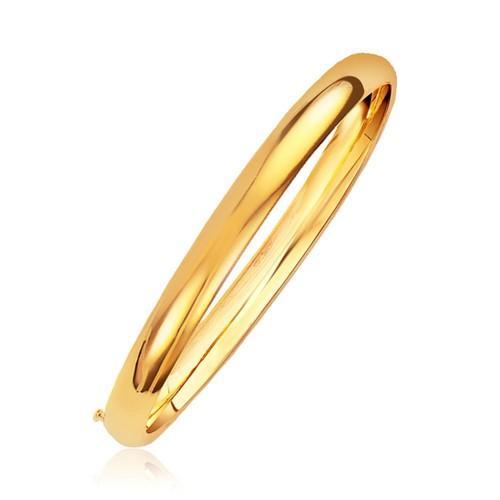 Classic Bangle in 14k Yellow Gold (6.0mm), size 7''
