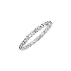 Diamond Eternity Bangle : 14K White Gold 10.00 CT Diamonds