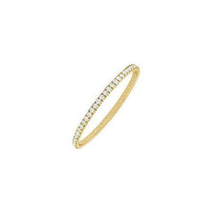 Diamond Eternity Bangle : 14K Yellow Gold 3.00 CT Diamonds