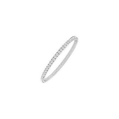 Diamond Eternity Bangle : 18K White Gold - 5.00 CT Diamonds