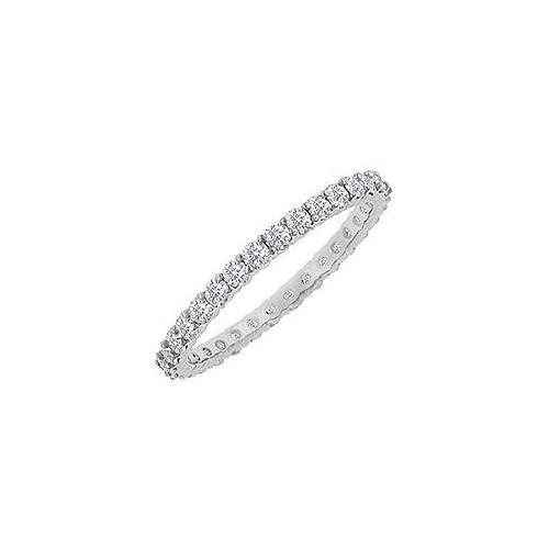 Diamond Eternity Bangle : 18K White Gold - 6.00 CT Diamonds