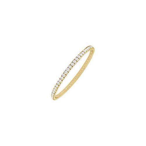 Diamond Eternity Bangle : 18K Yellow Gold - 2.00 CT Diamonds