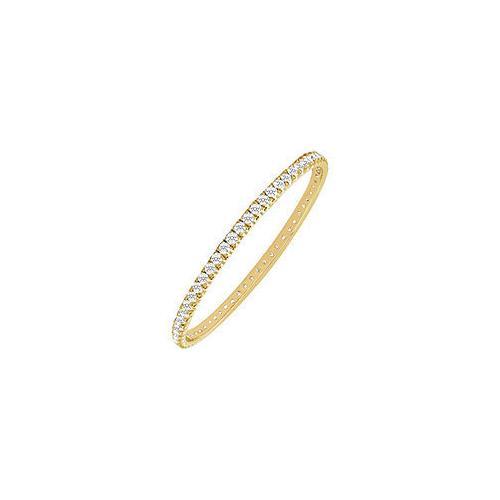 Diamond Eternity Bangle : 18K Yellow Gold - 5.00 CT Diamonds