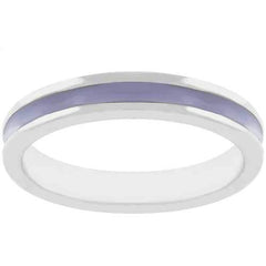 Lavender Enamel Eternity Ring