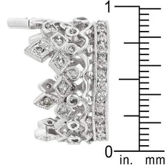 Cubic Zirconia Crown Eternity Ring