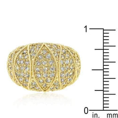 Goldeneye Clear Cubic Zirconia Cocktail Ring