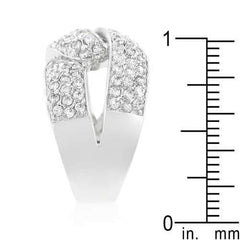 Cubic Zirconia Knot Ring